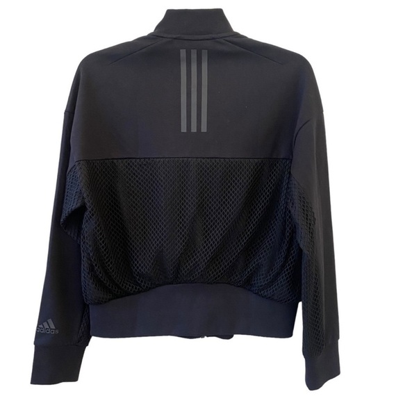 Black Summer Spring Fall Mesh Panel Jacket Adidas XS - Picture 6 of 14